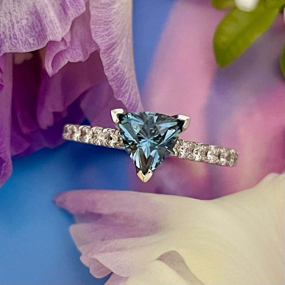 Montana Trillion Sapphire Ring