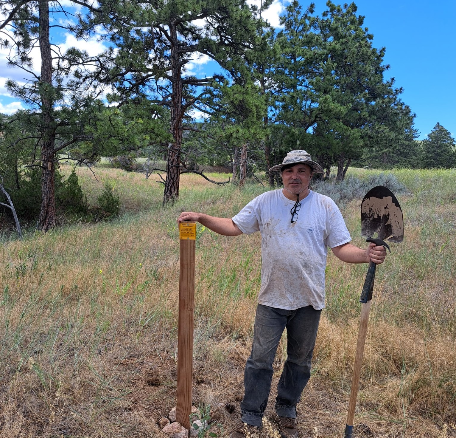 Staking a mining claim - American heritage