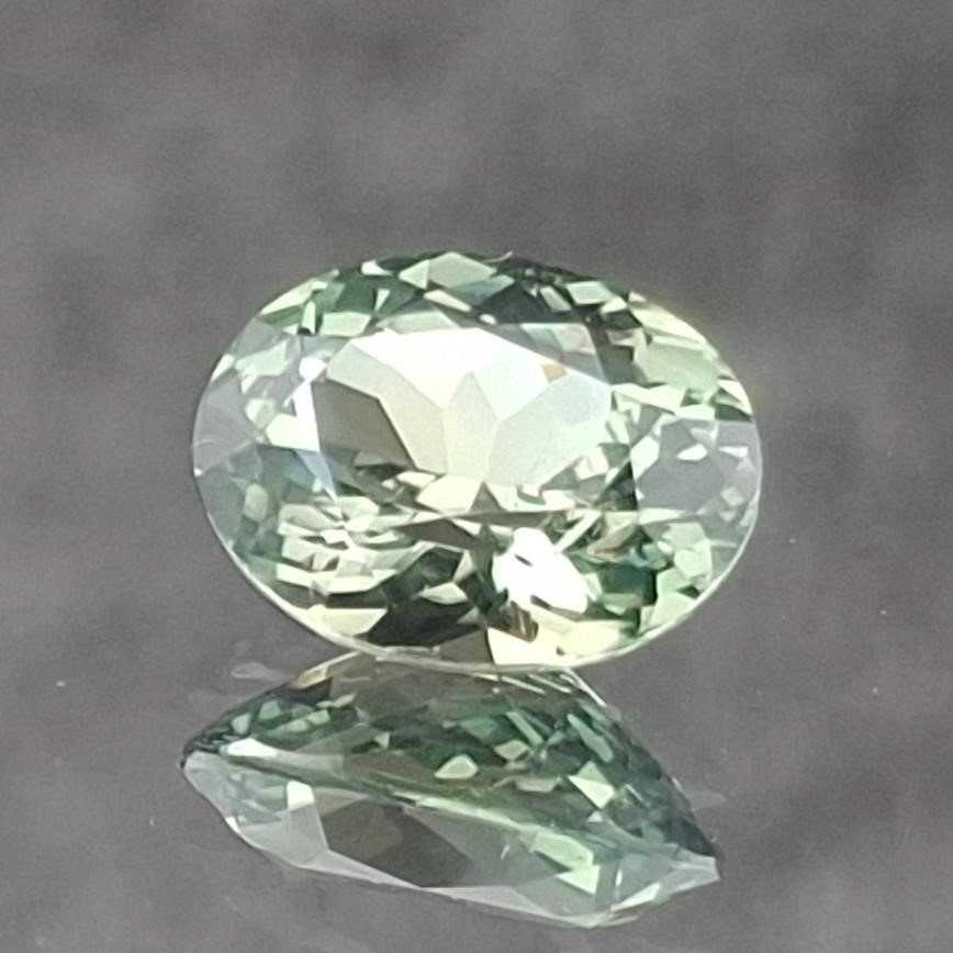 1.955 ct. Greenish Yellow Oval Montana Sapphire