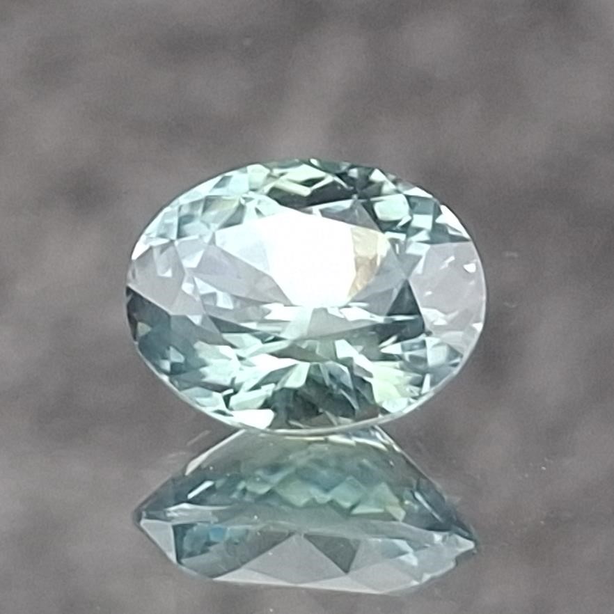 1.970 ct. Bluish Green Oval Montana Sapphire