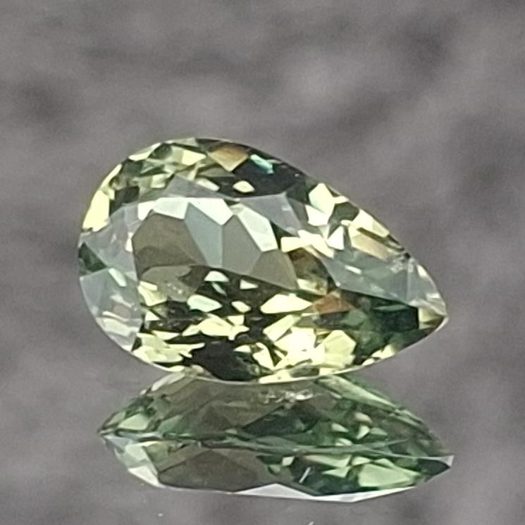 1.700 ct. Yellow Pear Montana Sapphire