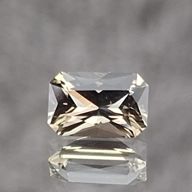 0.63 ct. Orangy Yellow Rectangular Montana Sapphire