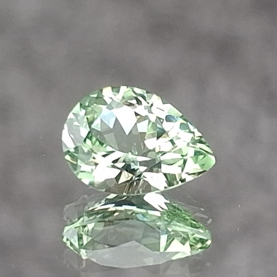 1.16 ct. Greenish Yellow Pear Montana Sapphire