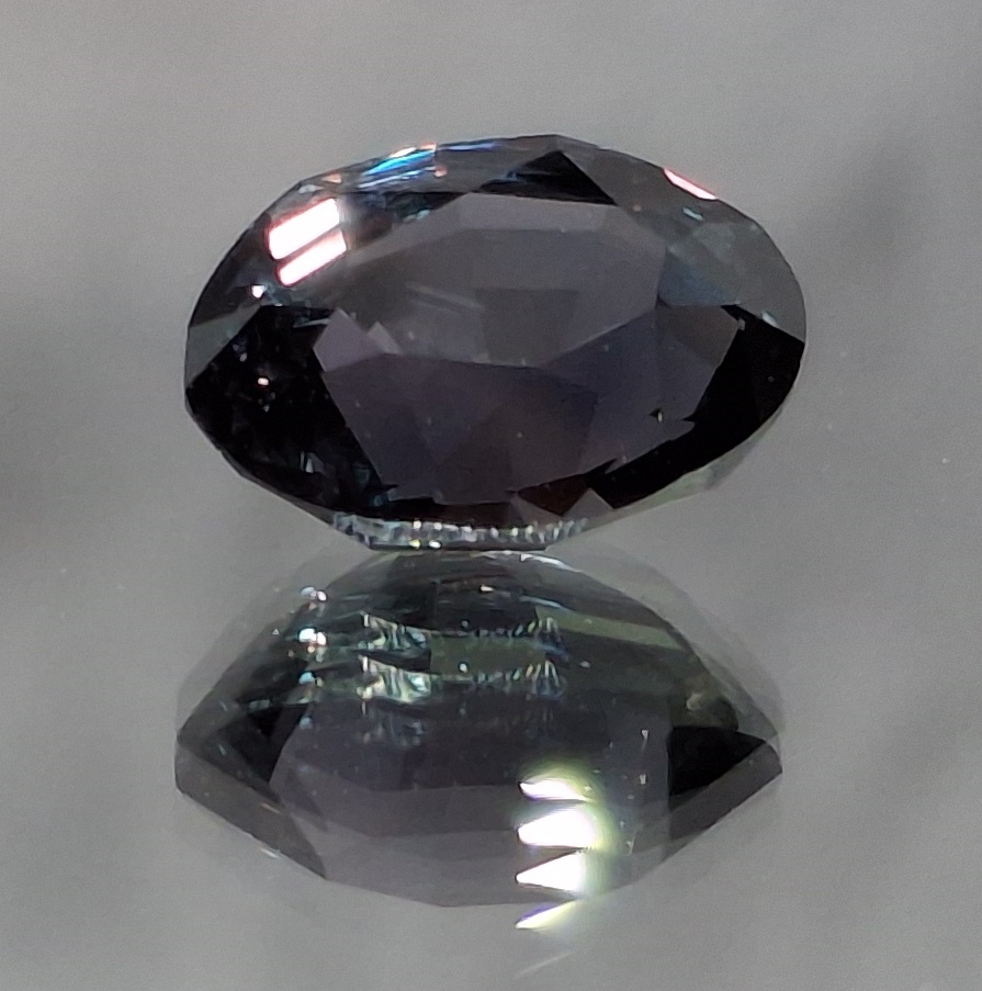 5.040 ct. Dark Purple Oval Montana Sapphire "The Dark Lady"