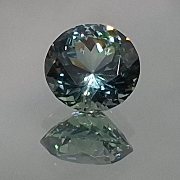 1.175 ct. Round Greenish Blue Montana Sapphire