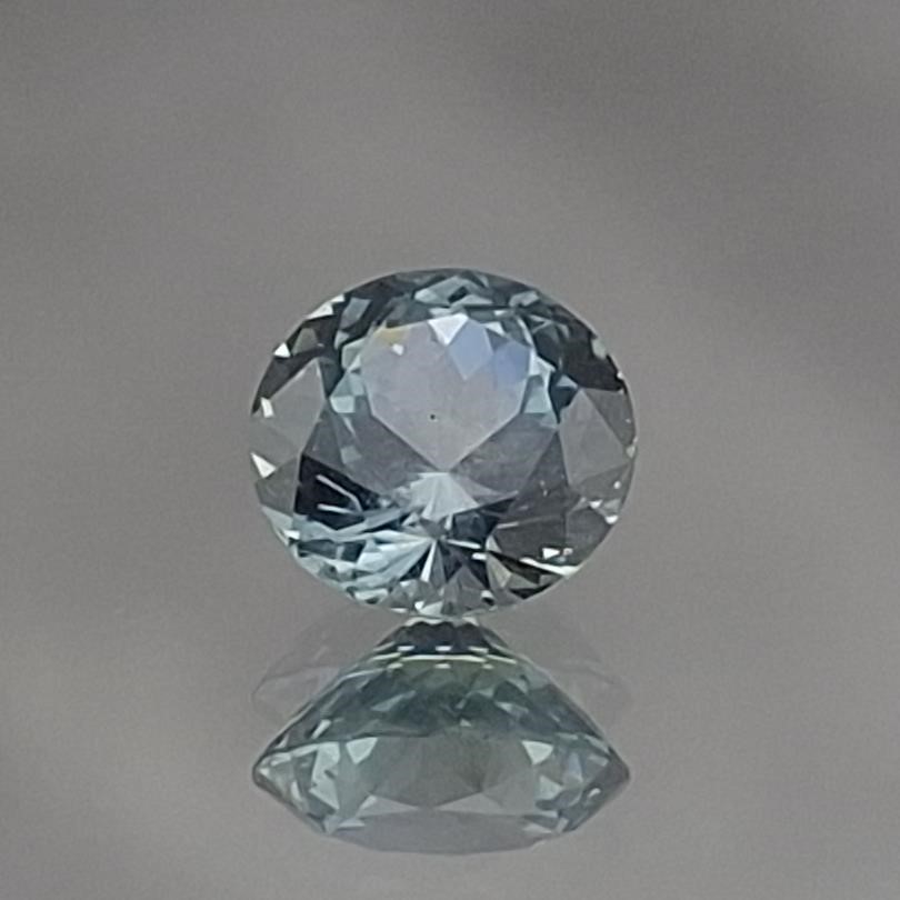 0.790 ct. Greenish Blue Round Montana Sapphire