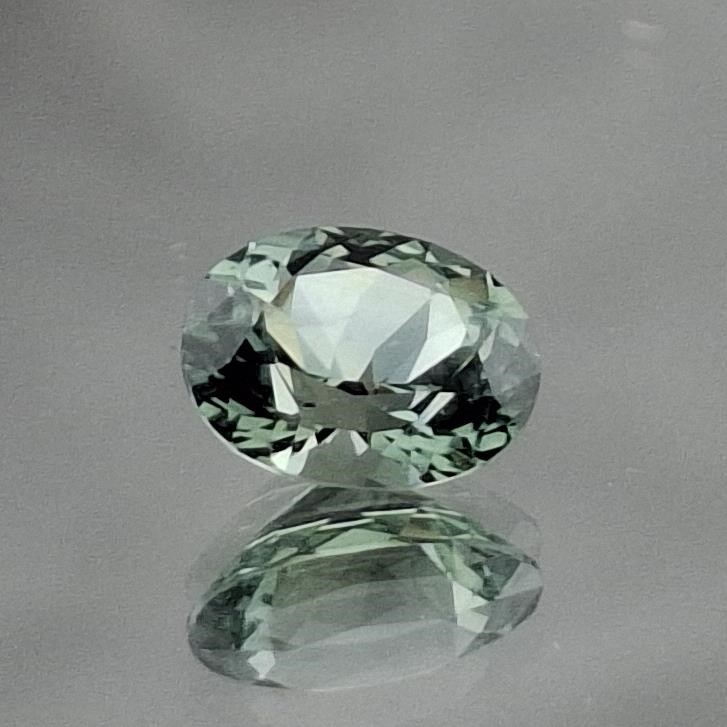 1.375 ct. Bluish Green Oval Montana Sapphire