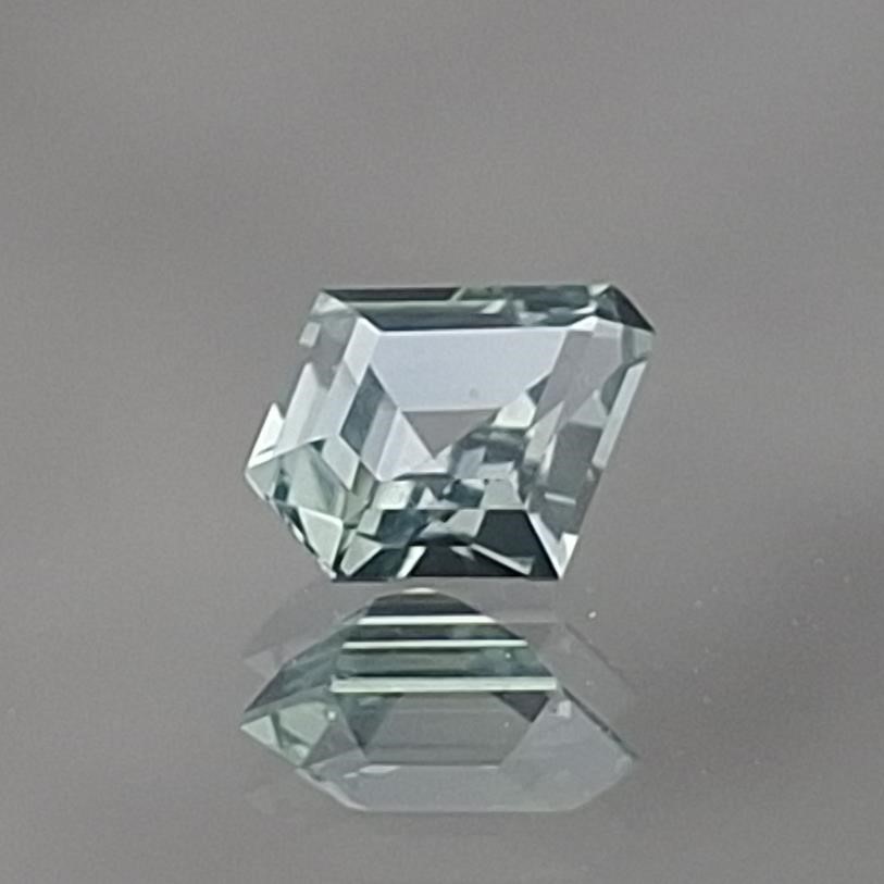 0.745 ct. Bluish Green Coffin-Cut Montana Sapphire