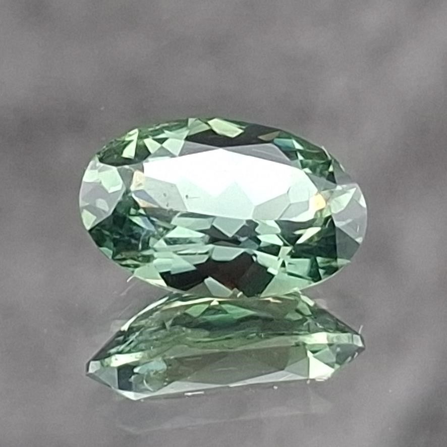 2.115 ct. Bluish Green Oval Montana Sapphire